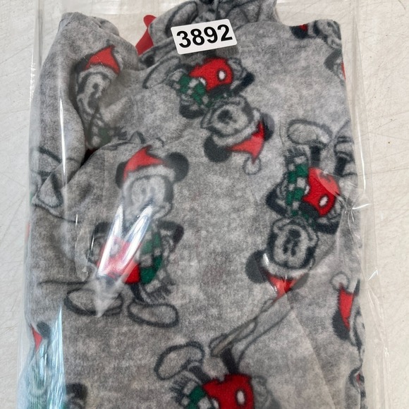 Disney Mickey Mouse Pajama Top Womens XXL Fleece Cozy Holiday Loungewear - Picture 7 of 7